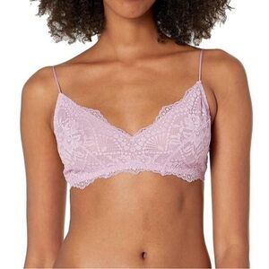 Free People Maya Lace Multiway Bralette Candied Lilac Light Pink Purple XL NWT